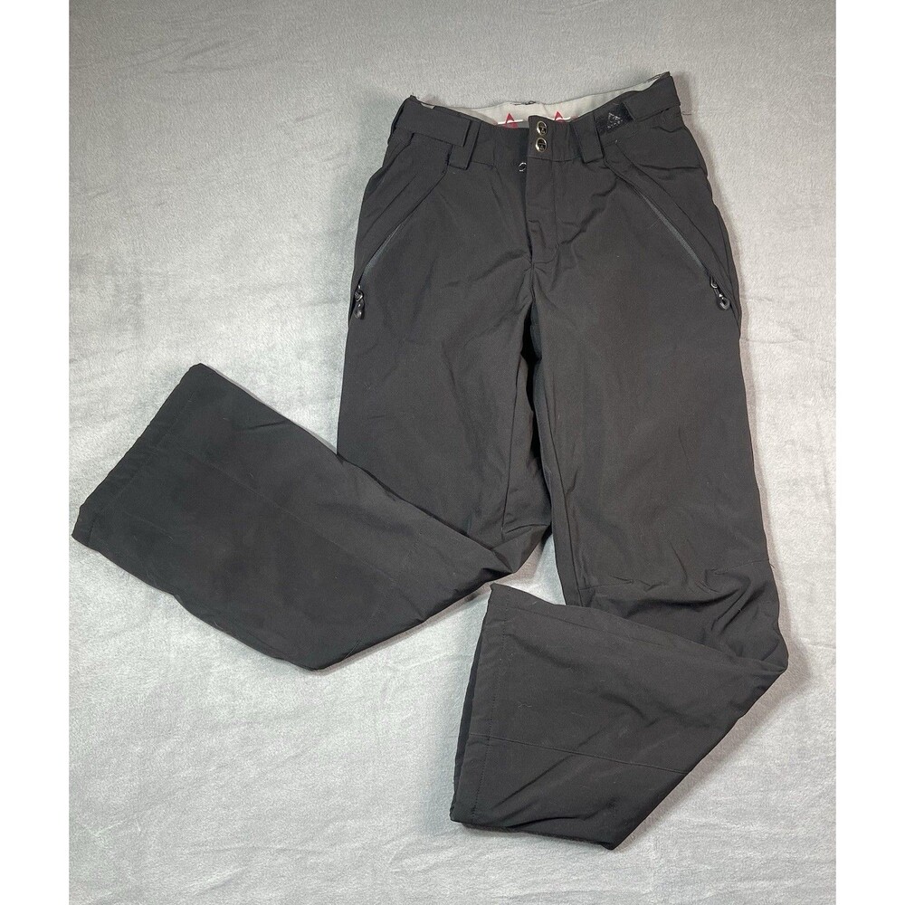 Gerry Women XS Snow Ski Pant Black Insulated Gorpcore Winter Gear w/ Snow Gators